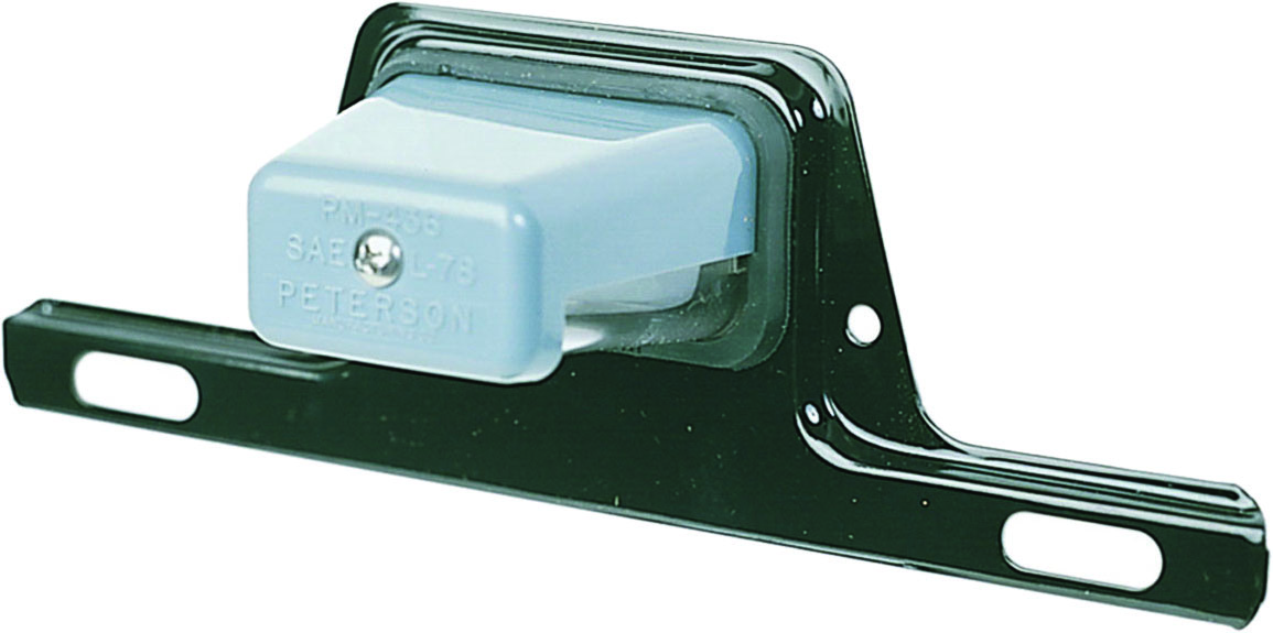 Clear License Plate Light With Steel Bracket
