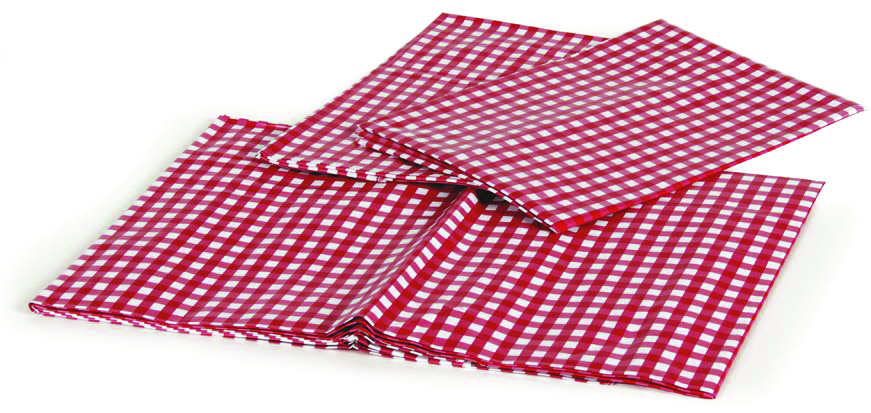 Picnic Tablecloth W/ Bench Covers, Red/white