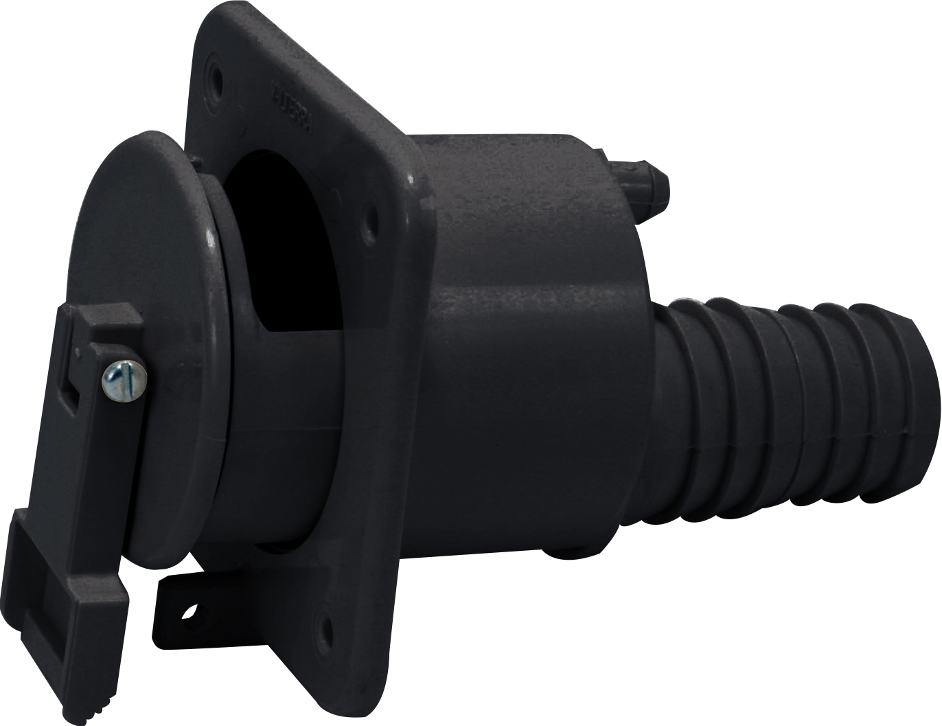 Gravity Water Fill Flush Mount Telescoping, Black, Bulk