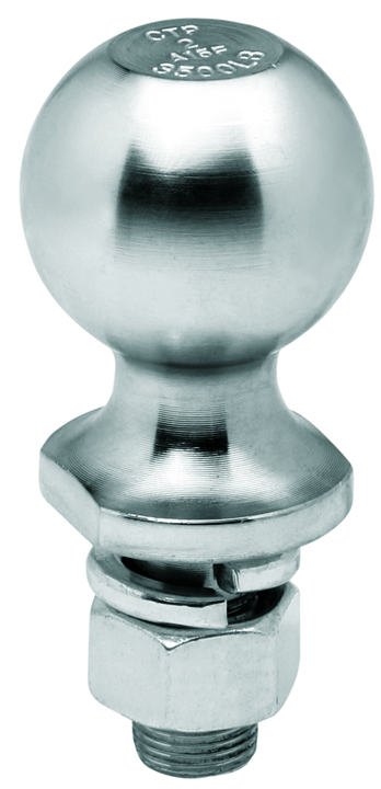 Hitch Ball, 2 X 3/4 X 1-1/2, 3,500 Lbs. Gtw Zinc