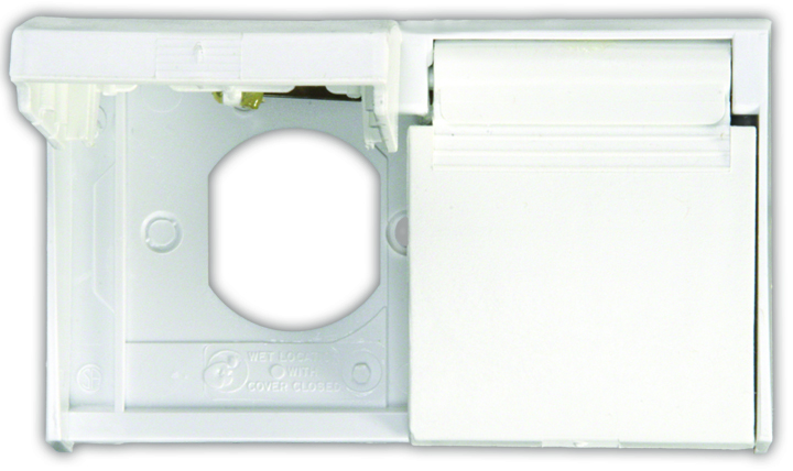 Duplex Outlet Cover - Polar White, Pkg.