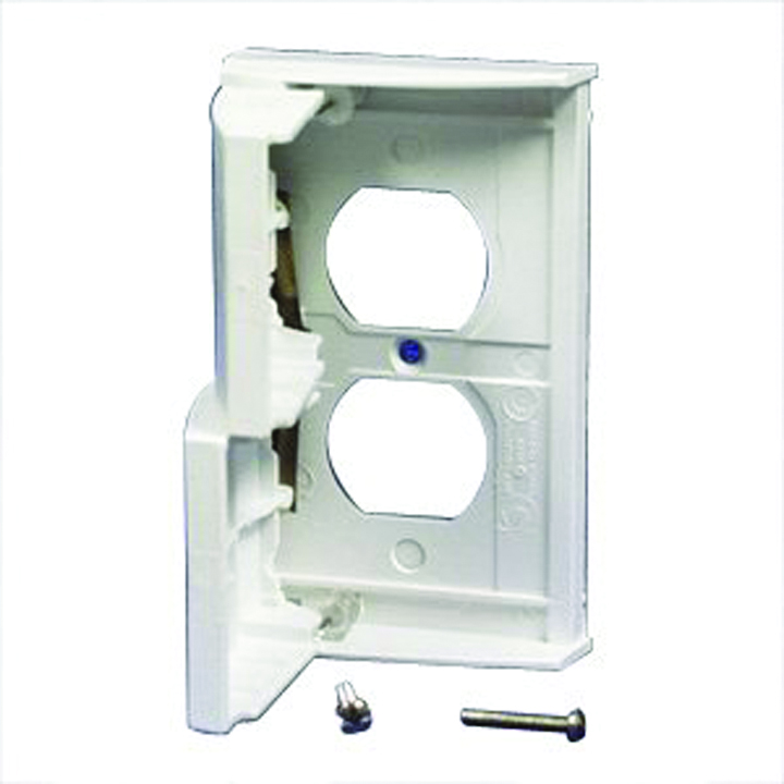 Duplex Receptacle Cover, White