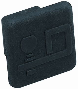 Rubber Economy Receiver Tube Cover W/d Logo For 1-1/4 Sq. Receivers