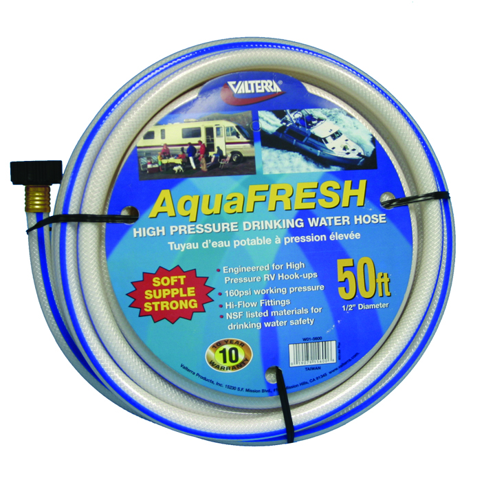Drinking Water Hose, 1/2 X 50', White