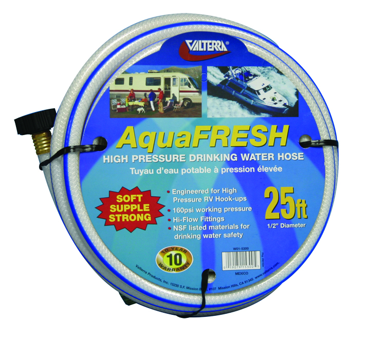 Drinking Water Hose, 1/2 X 25', White
