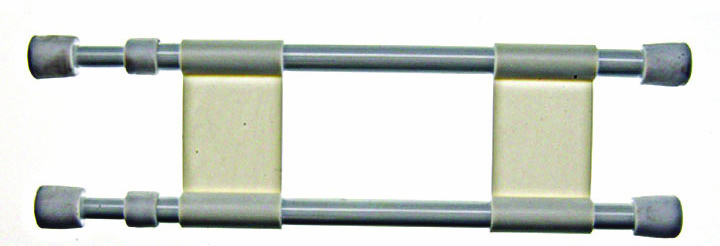 RV Refrigerator Double Bar Set - 16 To 28 White