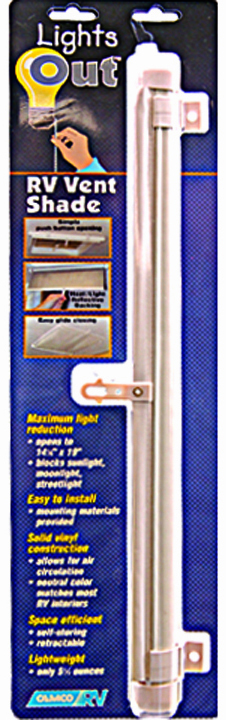 Lights Out Vent Shade Retractable - Cream