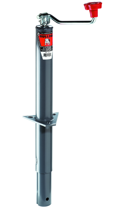 A-Frame Jack, Topwind, 15 Travel, 8.4 Bracket To Ground Retracted, Weld-On/bolt-On, 2,000 Lbs. Lift Capacity