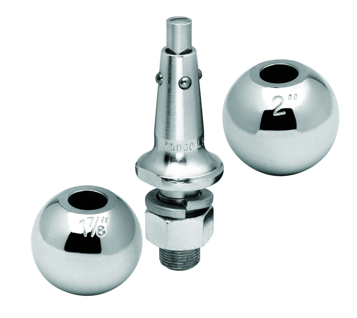 Interchangeable Hitch Ball, 1 Shank, 1-7/8 & 2 Balls, 8,000 Lbs. Rating