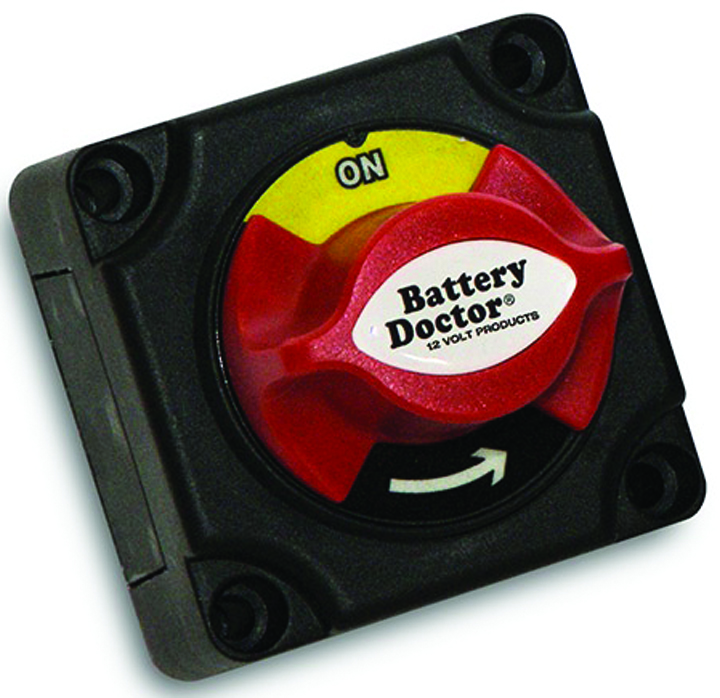 Master Batt Disconnect Switch-On/off- Knob & Bottom Cover-Retail Pkg