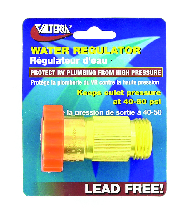 Water Regulator, Brass, Carded