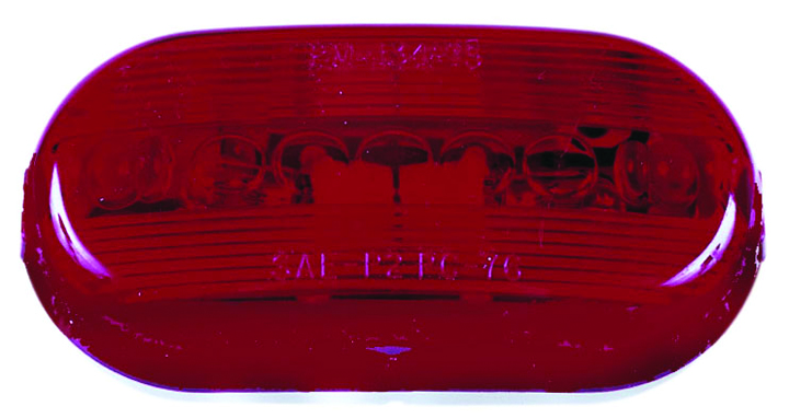 Red Oblong Clearance and Side Marker Light w/Reflex