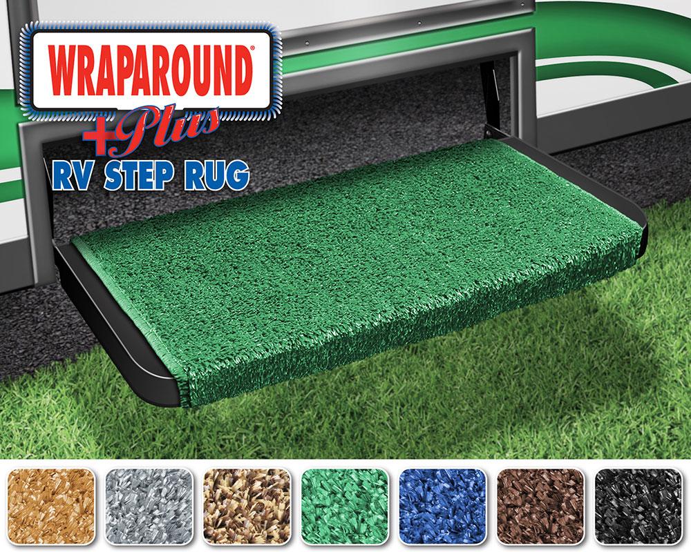 Wraparound+plus RV Step Rug (20 Wide) - Green