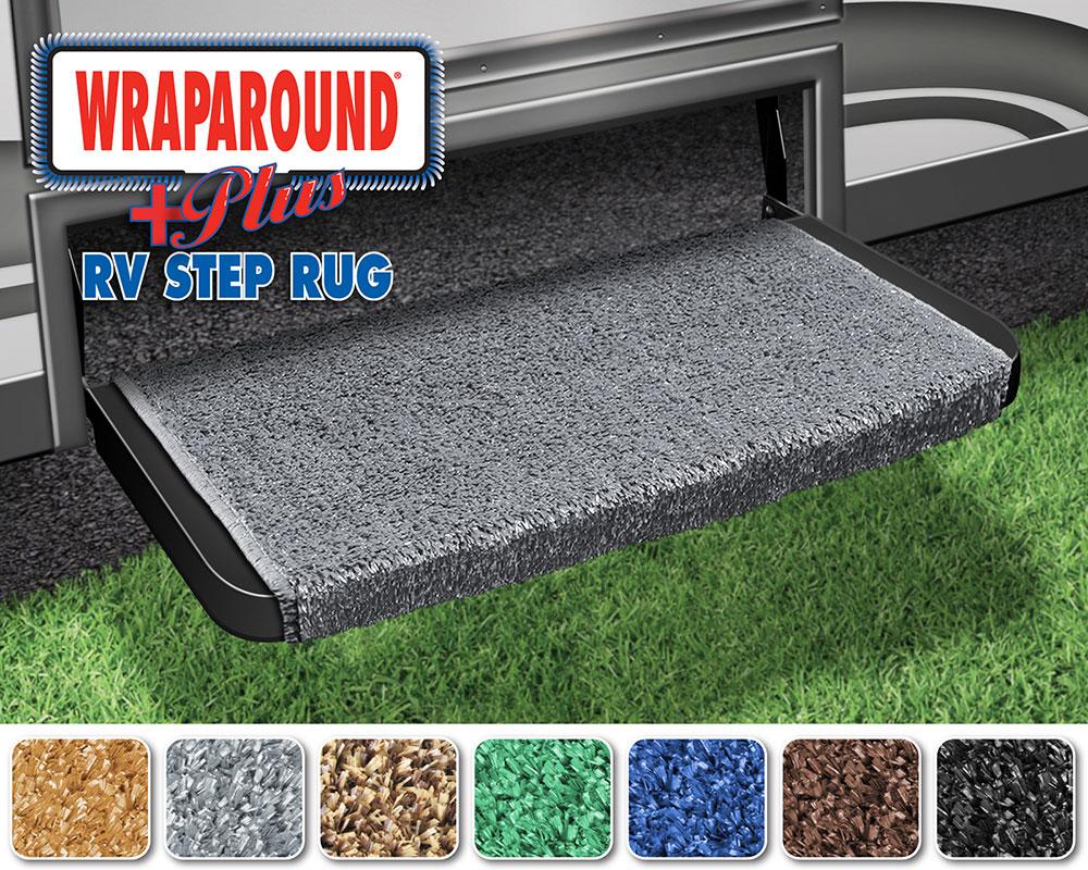 Wraparound+plus RV Step Rug (20 Wide) - Stone Gray