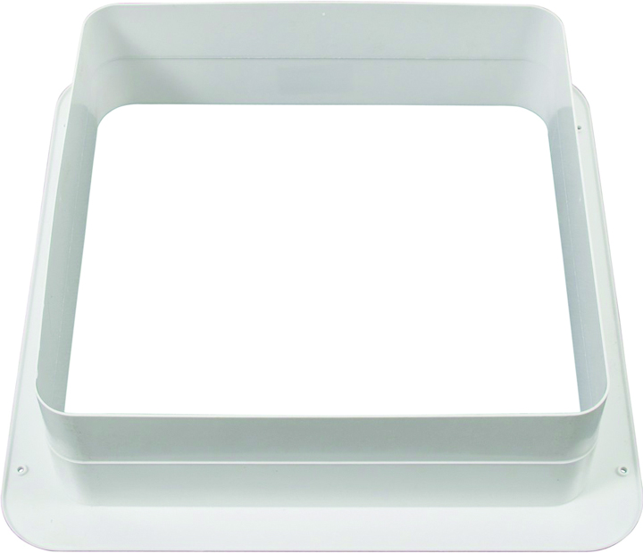 Radius Corner Garnish - Polar White, 4-1/8
