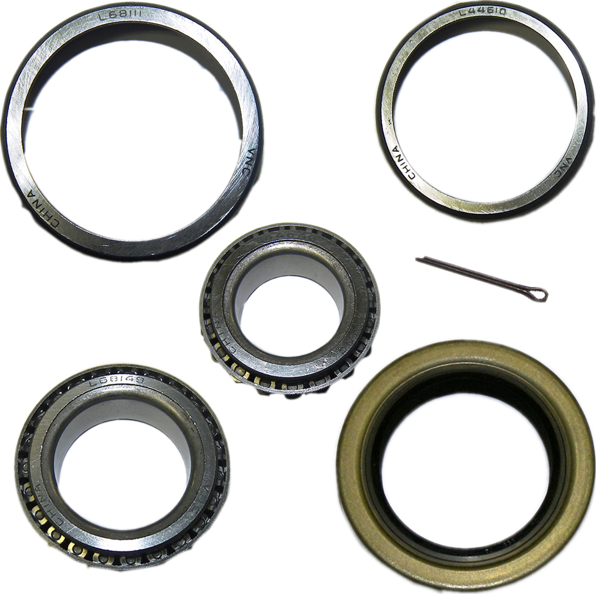 Bearing Kit For 3500lb Axle (l-44649, L-68149, L-68111, L-44610, Seal, & Pin) (bagged)