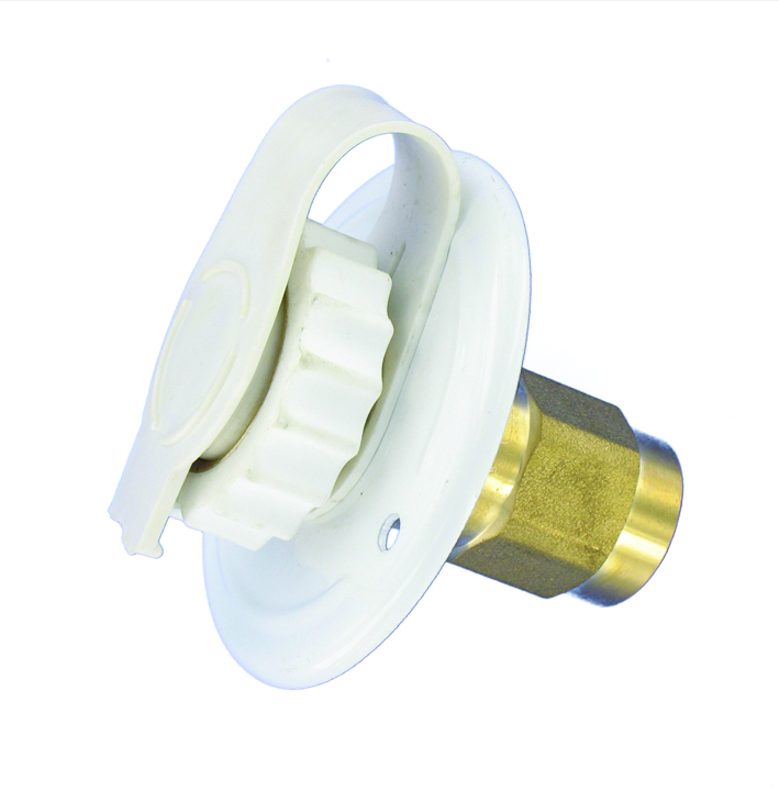Water Inlet, 2-3/4 Metal Flange, FPT, White, Bulk