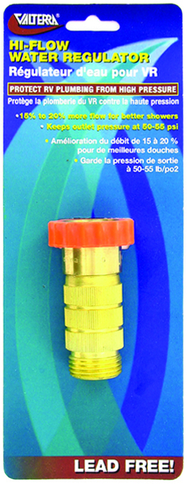 Water Regulator, High Flow, Carded