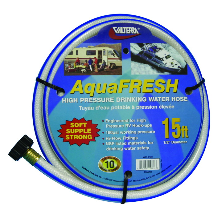 Drinking Water Hose, 1/2 X 15', White