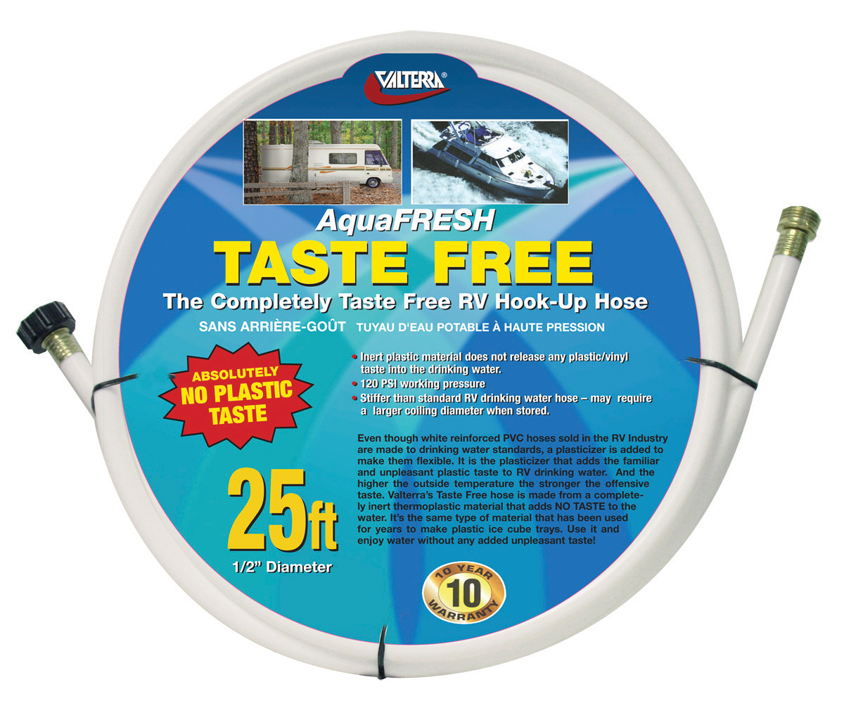 Drinking Water Hose, Taste Free, 1/2 X 25'