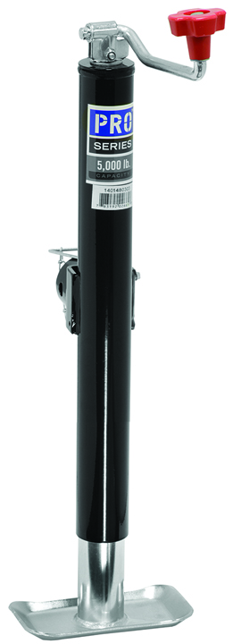 Pro Seriesu2122 Weld-On Jack, Topwind, 5,000 Lbs. W/footplate