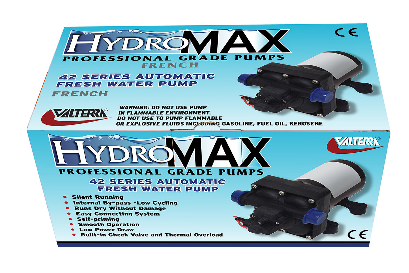 Hydromax, RV Fresh Water Pump. 3gpm, 55psi, Boxed