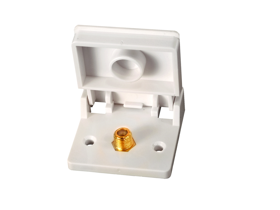 White Weatherproof Tv Jack