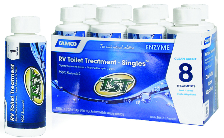 TST Blue Enzyme Toilet Treatment Singles 8-4 Oz. Bottles