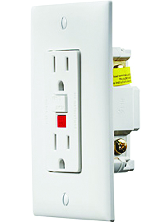 Ivory Dual Gfci Outlet W/cover-Plate