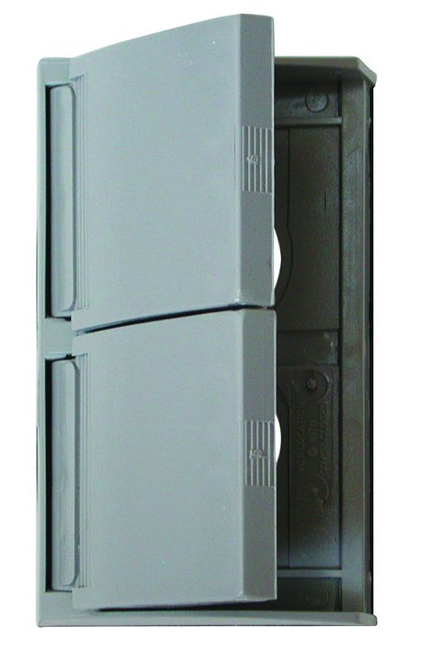 Plastic Receptacle Cover - Grey