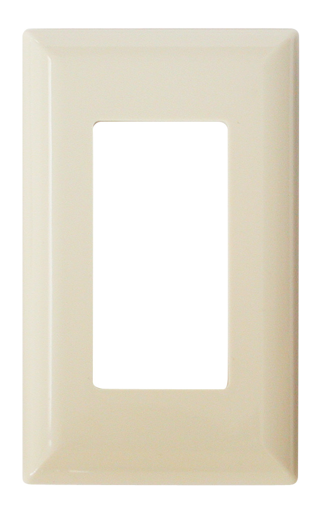 Speed Box Square Receptacle Cover - Ivory