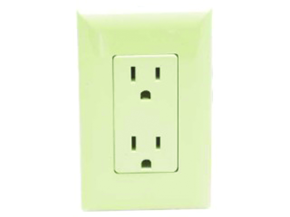 Speed Box Receptacle W/Cover Ivory