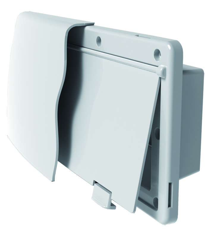 Range Vent 5/8 Flange, White