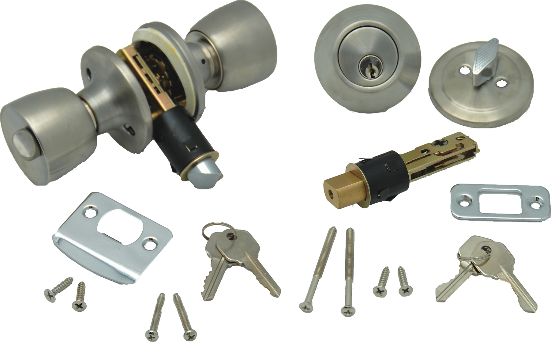 Combo Lock Set  - Stainless Steel