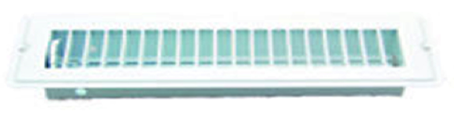 Floor Register - White W/Damper