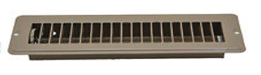 Floor Register - Brown W/Damper