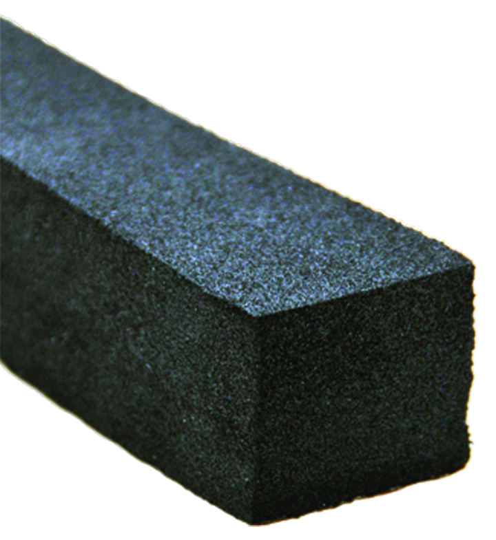 Low Density Neo/epdm W/ Psa Tape (white Tape) Black - 1 X 1-1/4 X 25'