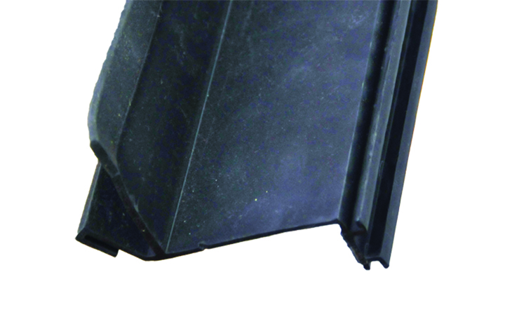 Bottom Pan Seal W/ 1.75 Wiper, Black - 2-1/4 X 3 X 14'