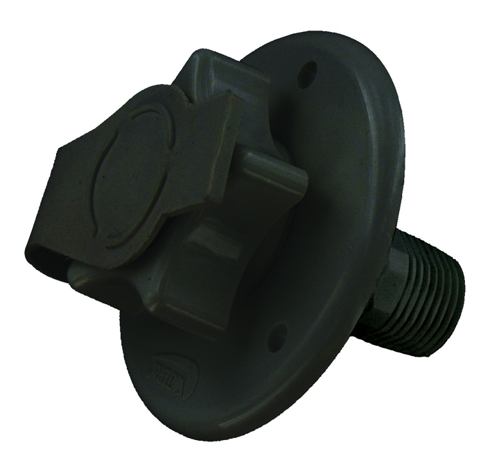 Water Inlet, 2-3/4 MPT, Plastic, Black, Bulk