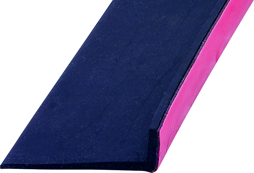 Ek l Wiper W/ Hats Tape, Black - 2-1/2 X 4/5 X 20'