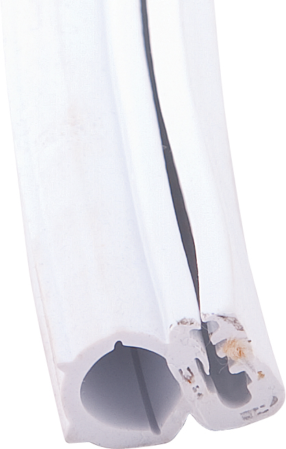 Clip On Seal W/single Bulb White 1 X 3/4 X 28'