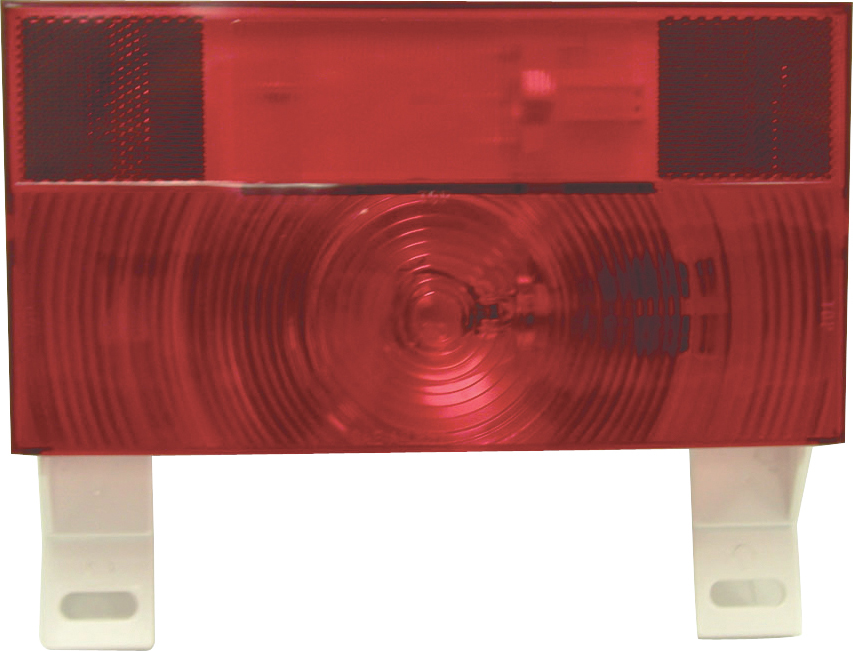 Red W/License Light & Bracket