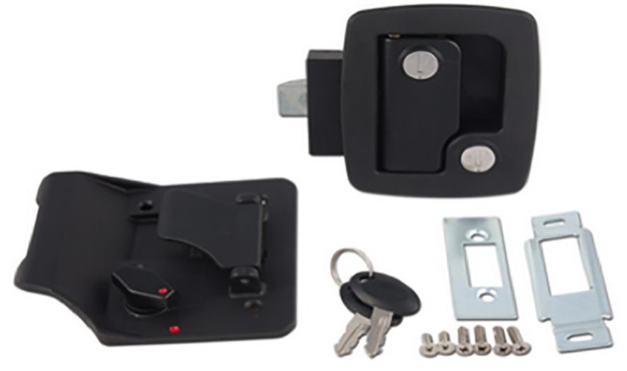 Bauer RV Entrance Lock-Black