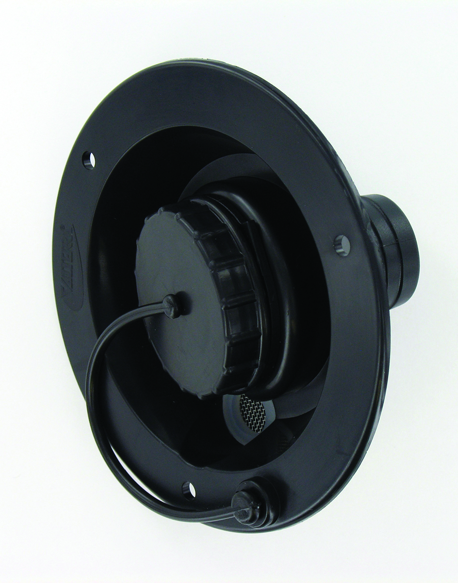 Gravity Water Inlet, Black, Bulk