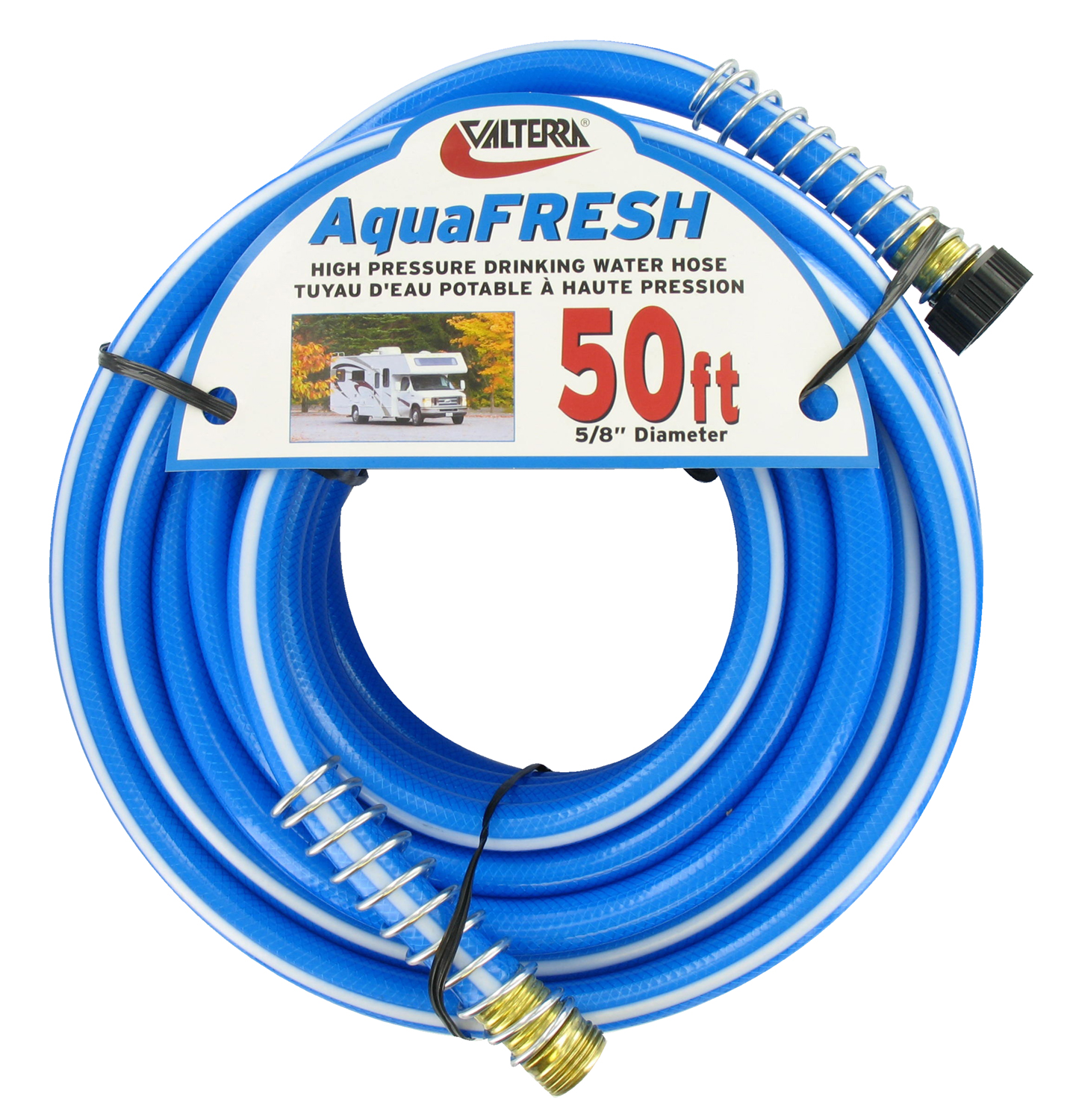 Drinking Water Hose, 5/8 X 50', Blue