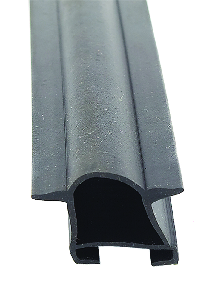 Ek D Seal W/fins Black 1-1/2 X 1 X 40'