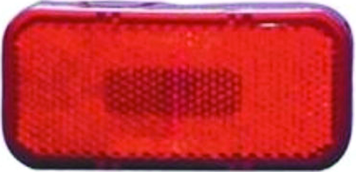 Clearance Light                                         With Red Lens-Black Base