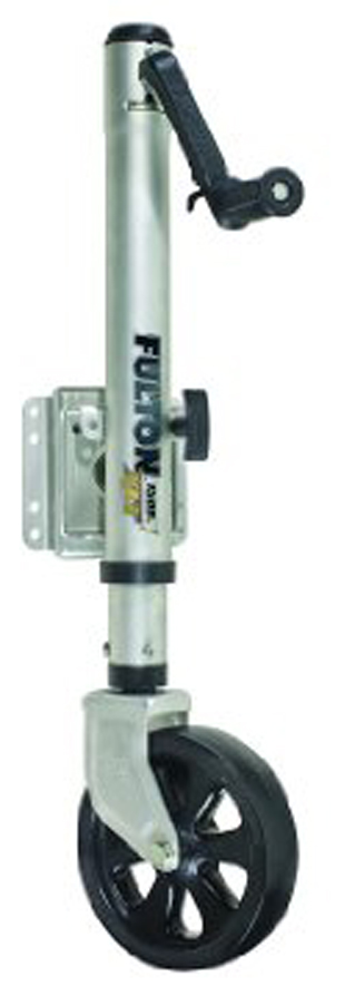 Xltu00ae Jack, 1,500 Lbs., Swing Away, Bolt-On (mounting Hardware Incl.), 12u201d Travel, Patent Pending Truturn 360 Castering System