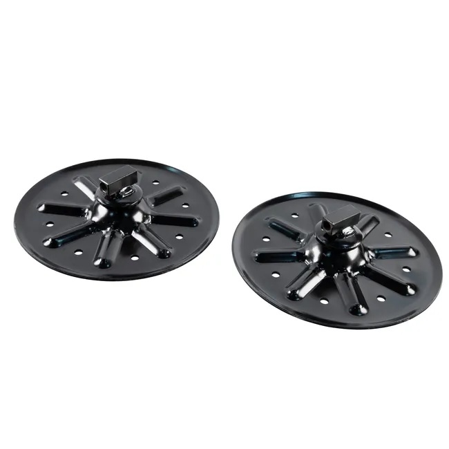 9 Round Foot Pads For Landing Gear Jacks (2-Pack)