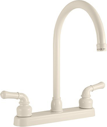 J-Spout RV Kitchen Faucet - Bisque Parchment